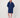Kleid aus Jogger-Denim-Stoff | mittelblauer Denim