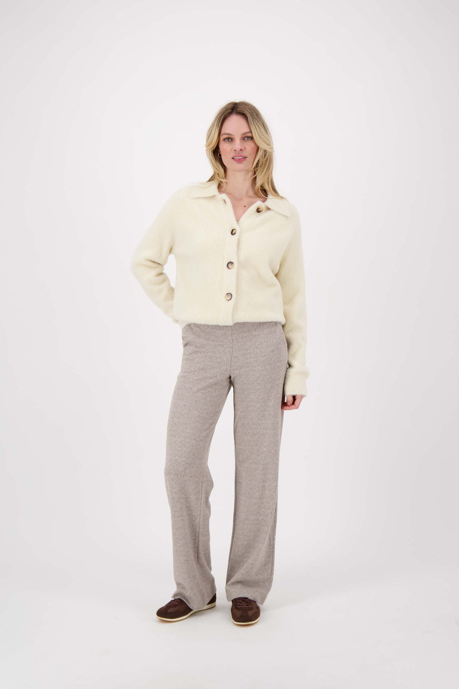 Jacquard-Hose zweifarbig | beige / off white