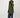 Langer Bubblecoat mit Teddydetails | dunkelgrün