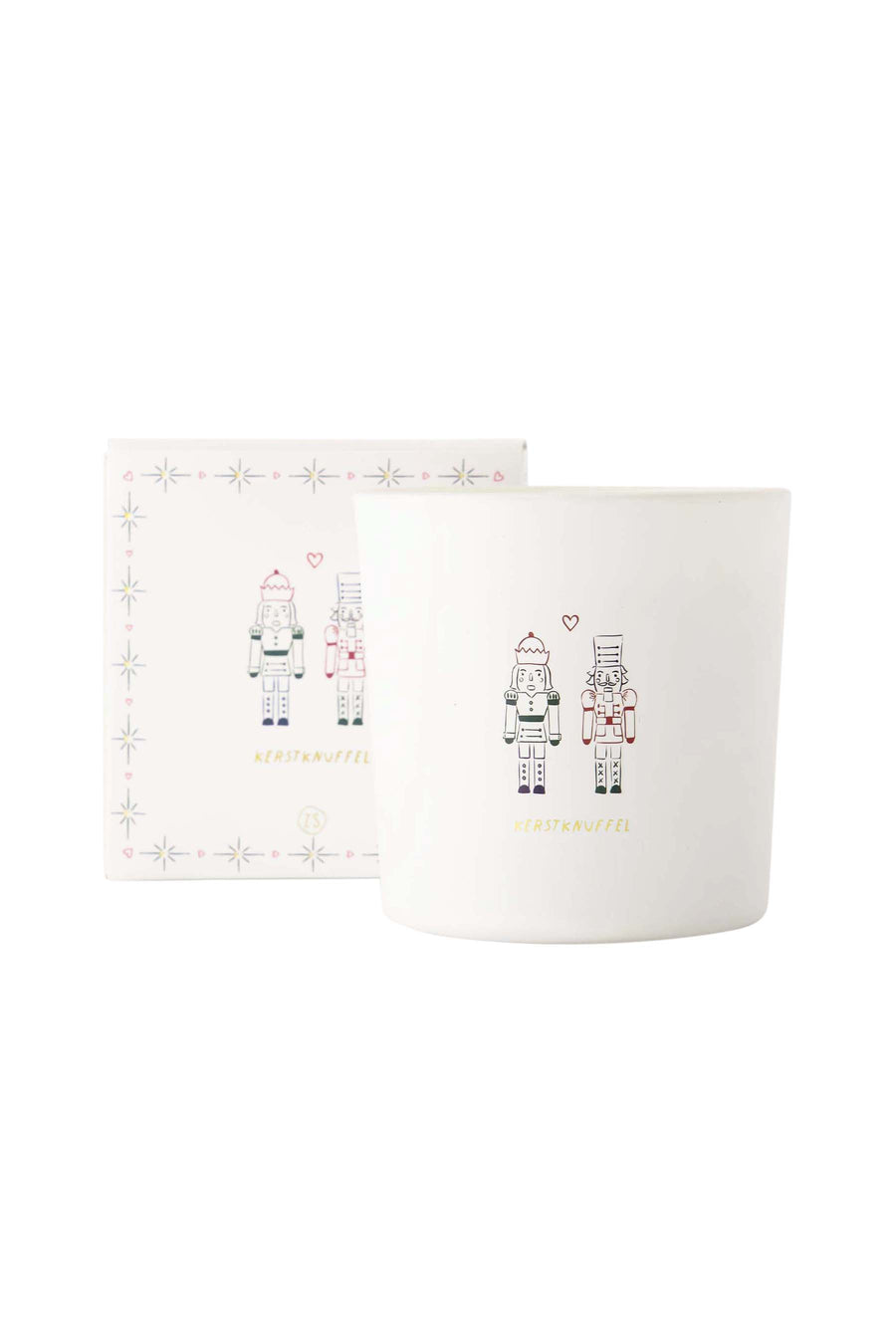 duftkerze glas in box nussknacker weihnachten spielzeug weiss | weiss