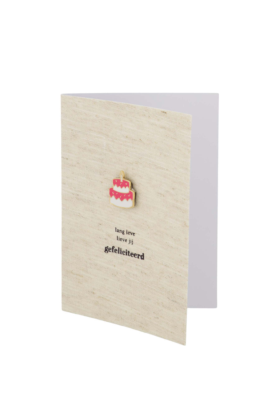 Wunschkarte Magnet Kuchen Leinen/Rosa | Leinen/Rosa
