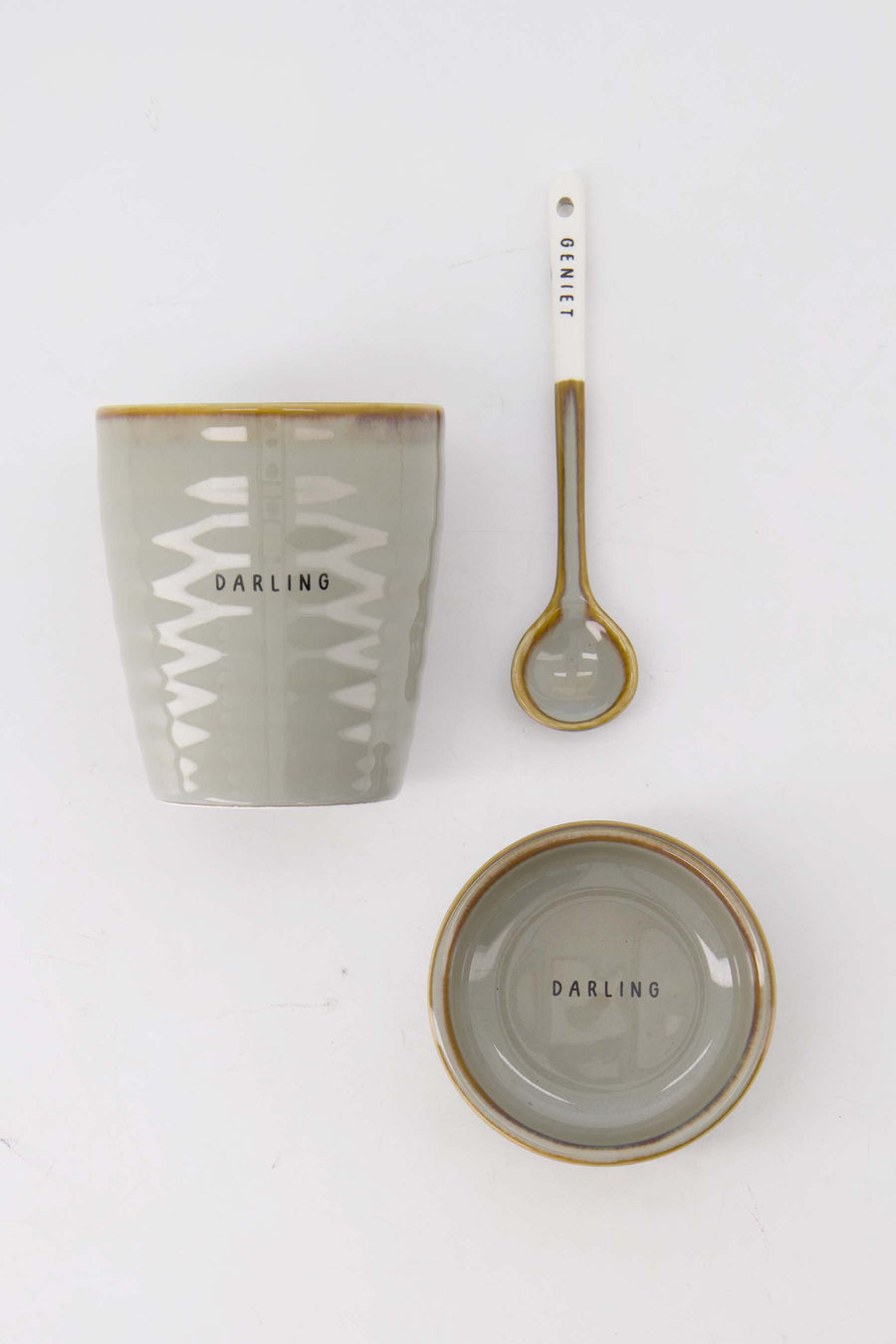 Set Kaffeezeit Grau Blau S