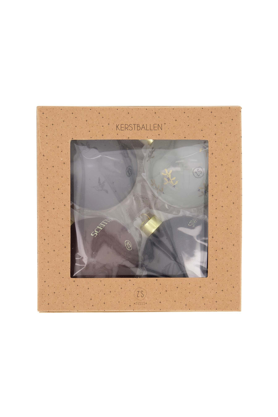 Schachtel mit 4 Kugeln | mehrfarbig