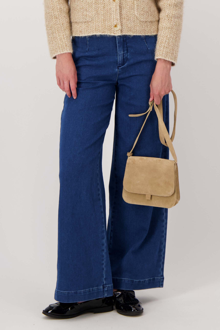 Wildleder-Umhängetasche | Kit