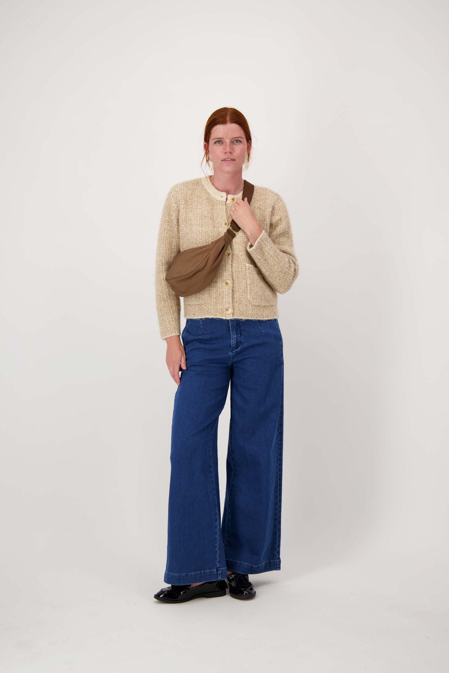 Gürteltasche aus Nylon | schokoladenbraun