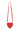 herzförmige tasche vega leder | rot