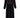 Kleid mit Stickerei | schwarz / korallenrosa