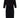 Kleid mit Stickerei | schwarz / korallenrosa