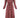 Maxikleid mit Ikat-Print | Sand / Rotbraun