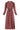 Maxikleid mit Ikat-Print | Sand / Rotbraun