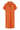 Musselin Kleid mit Kragen | orange