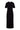 Langes T-Shirt Kleid mit Schlitz | schwarz