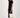 Langes T-Shirt Kleid mit Schlitz | schwarz