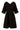 Leinen Überlappendes Kleid | schwarz