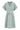 Leinen Überlappendes Kleid | Graublau