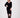 Jerseykleid V-Ausschnitt | schwarz