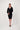 Jerseykleid V-Ausschnitt | schwarz