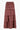 Langer gestreifter Rock mit Ikat-Print | Sand / Rotbraun