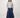 Weiter langer Jeansrock | dunkler Denim