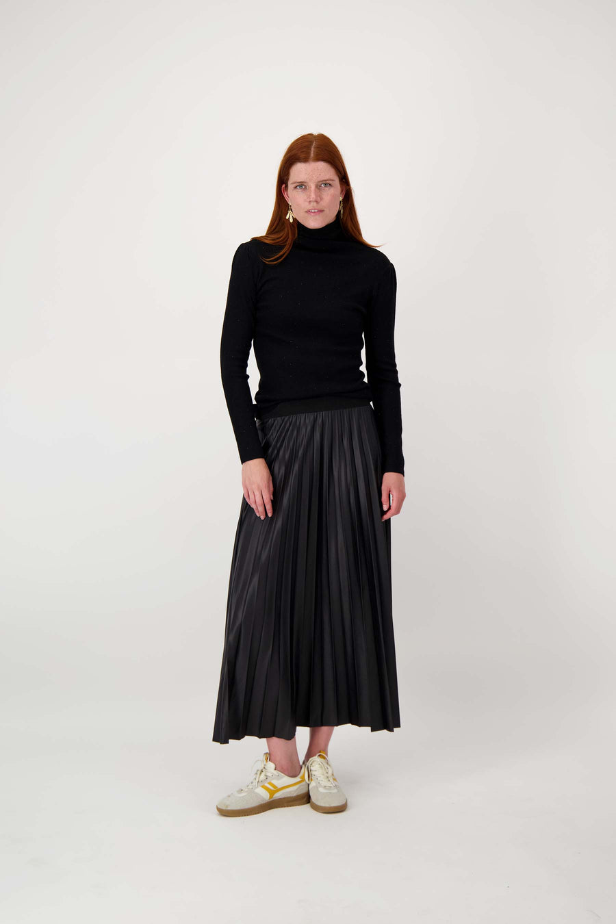 Kunstlederrock | schwarz