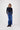 Langer Jeans-Stretchrock | mittelblauer Jeansstoff