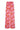 Hose mit Blumendruck | hellrosa/orange
