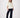 Nadelstreifenhose mit Detail | navy
