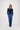 Hose mit Nadelstreifendruck | navy / off white