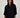 Bluse mit Stickerei | schwarz / korallenrosa