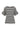 T-Shirt mit Schmetterlingsärmel gestreift | off white / schwarz