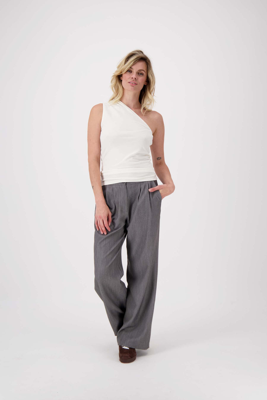 Asymmetrisches Oberteil | off white