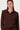 Satinbluse mit Schulterdetail | schokoladenbraun