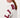 Pullover mit Text | mittelgrau / edles rot