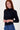 Top mit Plissee-Detail | navy