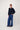 Bluse mit Ballonärmeln und Paisleystruktur | navy