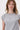 T-Shirt mit Plissee-Detail | mittelgrau