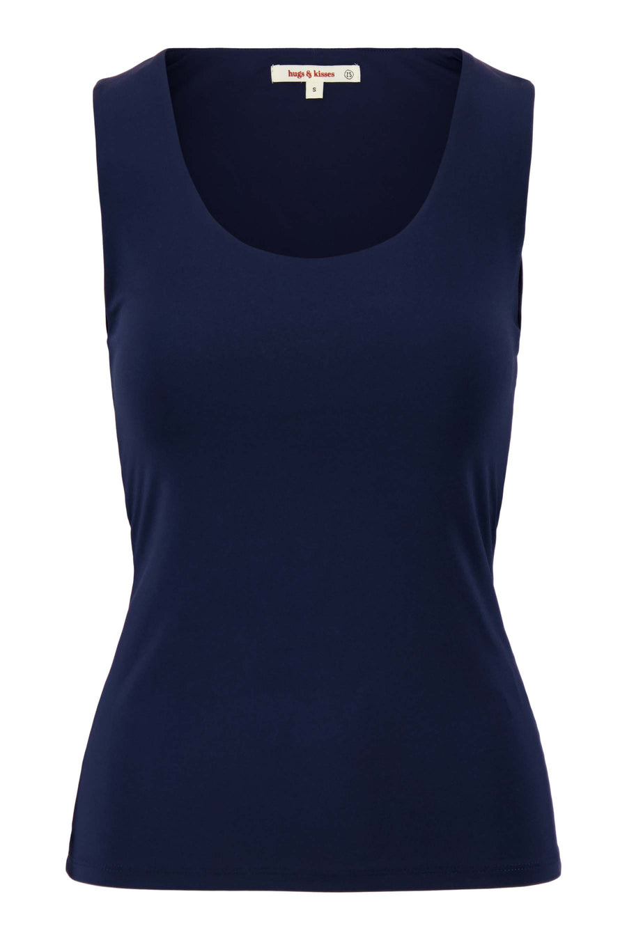 basic singlet met stretch | navy