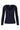 Basic-Ripp-Top mit V-Ausschnitt und Stretch | navy