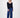 Basic-Ripp-Top mit V-Ausschnitt und Stretch | navy
