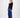Basic-Ripp-Top mit V-Ausschnitt und Stretch | navy