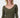 Basic-Ripp-Top mit V-Ausschnitt und Stretch | moosgrün