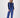 Weste mit Nadelstreifendruck | navy / off white