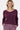 Mohair-Pullover mit V-Ausschnitt | soft aubergine