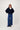 Kabelpullover mit V-Ausschnitt | Nachtblau