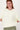 Flauschiger Pullover mit Rundhalsausschnitt | off white