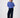 Flauschiger Pullover mit Rundhalsausschnitt | sportlich blau