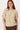 Ärmelloser Pullover mit Lurex-Jacquard | beige / gold
