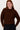 Ajour-Pullover mit Wellenkanten | schokoladenbraun