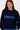 Pullover mit eingestricktem Detail | marineblau / sportlich blau