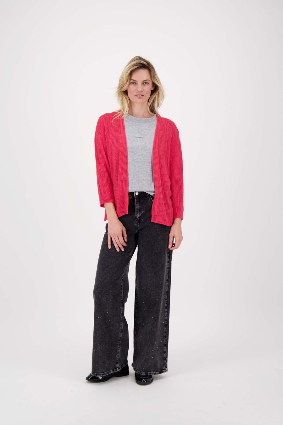 Weste mit offener Knopfleiste | rot